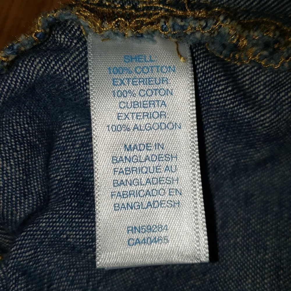 The Children's Place Medium Wash Blue Denim Overalls, Size 9-12 Months
